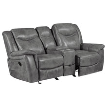 Load image into Gallery viewer, Carmen - Cool Motion Loveseat With Storage, With Reclining Function And Built In Storage - Gray