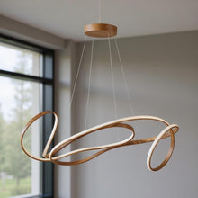 Load image into Gallery viewer, Metal LED Dimmable Chandelier - Brown