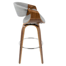 Load image into Gallery viewer, Curvini Mid - Century Modern Fixed Height Barstool With Swivel (Set of 2)