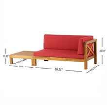 Load image into Gallery viewer, Brava - X Back Corner Bench With Coffee Table