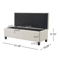 Load image into Gallery viewer, Upholstered Storage Ottoman Bench