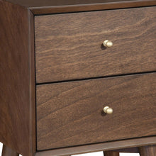 Load image into Gallery viewer, Two Drawer Wood Nightstand - Brown