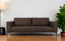 Load image into Gallery viewer, Modern Loveseat With Removable Cushions - Brown