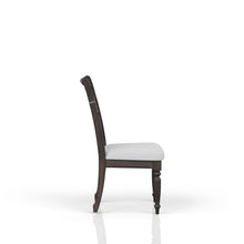 Load image into Gallery viewer, Upholstered Seat Ladderback Side Chair (Set of 2) - Coffee