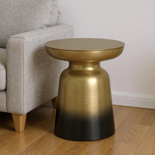 Load image into Gallery viewer, 18" Round Metal End Table - Gold