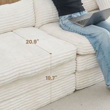 Load image into Gallery viewer, Corduroy Lounge Chair (724084) - White