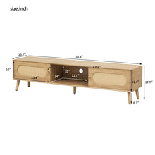 Load image into Gallery viewer, TV Stand For TVs Up To 80", Media Console, Cabinet - Natural