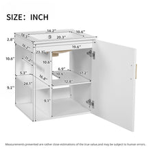 Load image into Gallery viewer, Modern Wall Mounted Bathroom Cabinet With Side Shelf And Ceramic Sink
