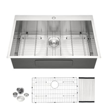 Load image into Gallery viewer, Stainless Steel Drop In Kitchen Sink, Topmount