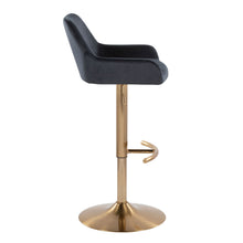 Load image into Gallery viewer, Daniella - Contemporary Adjustable Barstool With Swivel With Rounded T Footrest (Set of 2)