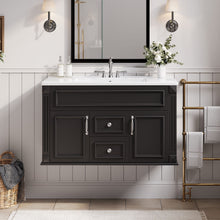 Load image into Gallery viewer, French Simple Style Wall Mounted Bathroom Cabinet With Sink