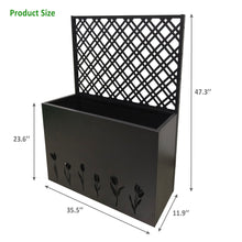 Load image into Gallery viewer, Tall Planter Raised Garden Bed With Trellis