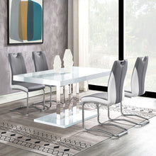 Load image into Gallery viewer, Creston - 5 Piece Dining Set With Upholstered Chairs - Gloss White