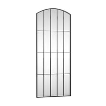 Load image into Gallery viewer, Metal Arch Framed Standing Mirror - Black