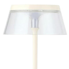 Load image into Gallery viewer, Geometric USB Bedside Lamps With Novelty Shades (Set of 2) - White