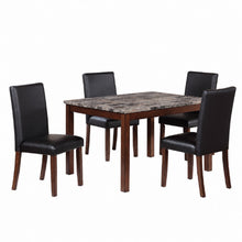 Load image into Gallery viewer, Dining Table With 4 Upholstered Side Chairs