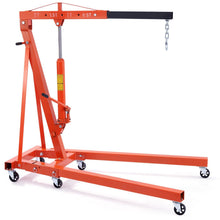 Load image into Gallery viewer, Hydraulic Engine Hoist With Lever, 2 Ton Capacity, Foldable Design For Auto Repair - Orange