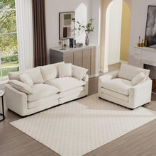 Load image into Gallery viewer, Elegant Oversized Sectional Sofa Set With Deep Seats And Flexible Layout