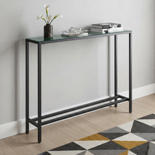 Load image into Gallery viewer, Gunmetal Mirrored Glass Console Table - Black