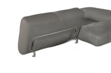Load image into Gallery viewer, Leather Match Stationary L Shaped Two Piece Sofa Chaise - Gray