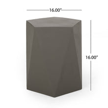 Load image into Gallery viewer, Side Table With Geometric Design