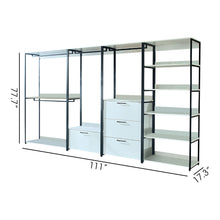 Load image into Gallery viewer, Fiona - Freestanding Walk-In Closet System, Extra Storage Space - White