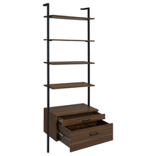 Load image into Gallery viewer, Wendell - 4 Shelf Storage Wall Bookshelf - Walnut