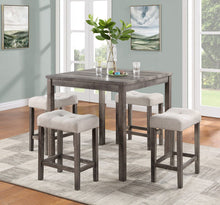 Load image into Gallery viewer, Lucian - Counter Height Pub Table With Tufted Stools