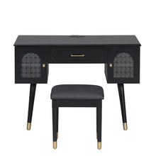 Load image into Gallery viewer, Wood Vanity Table - Black
