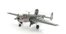 Load image into Gallery viewer, Hand Painted c1941 North American B-25 Mitchell Bomber Model Airplane - Gray / White