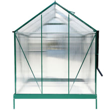 Load image into Gallery viewer, Polycarbonate house, Heavy Duty Outdoor Aluminum Walk-In House Kit With Rain Gutter, Vent And Door For Backyard Garden