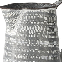 Load image into Gallery viewer, Striped Tapered Jug Vase - Gray / White