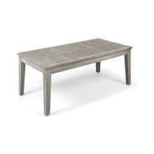 Load image into Gallery viewer, Ingenious - Outdoor Acacia Wood Coffee Table With Slat Panel Design - Light Gray