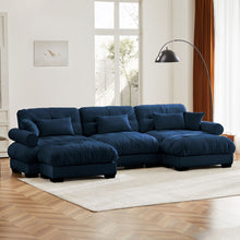 Load image into Gallery viewer, Super Comfort Oversized Modular Sectional Sofa With Movable Ottoman