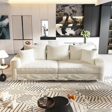 Load image into Gallery viewer, 4 Seat Sofa, Modern Comfy Upholstered Sofa Cloud Couch, Deep Seat Couches With Soft Pillows
