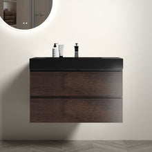 Load image into Gallery viewer, Alice - Bathroom Vanity Wall Mounted With Sink, Large Storage Floating Bathroom Vanity For Modern Bathroom, One-Piece Sink Basin Without Drain And Faucet