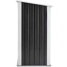 Load image into Gallery viewer, Log Storage Shed, Log Holder With Roof, Log Storage Shed, Firewood Rack For Backyard Garden Patio Porch, Anthracite Galvanized Steel - Black