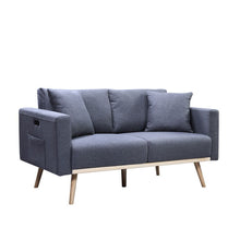 Load image into Gallery viewer, Easton - Fabric Loveseat With USB Charging Ports Pockets And Pillows
