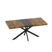 Load image into Gallery viewer, Retro Rectangular Stretch Dining Table With Embossed Center Plate