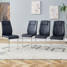 Load image into Gallery viewer, Modern Dining Chairs With Padded Seat, Metal Legs