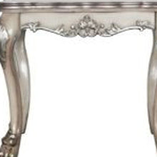 Load image into Gallery viewer, Vintage Solid Wood And Polyresin Square End Table - Bone White