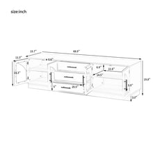 Load image into Gallery viewer, Modern Minimalist TV Stand, Entertainment Center Media Console Cabinet With Adjustable Shelves For Living Room