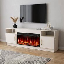 Load image into Gallery viewer, Fireplace TV Stand With Fireplace (734206) - White