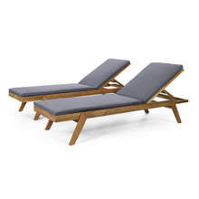 Load image into Gallery viewer, Nebulon - Outdoor Adjustable Chaise Lounge With Water Resistant Cushions (Set of 2)