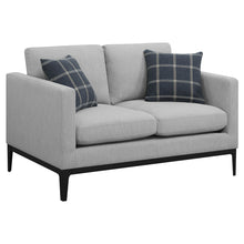 Load image into Gallery viewer, Saba - Cushion Back Loveseat With Pillow Top Arms - Light Gray