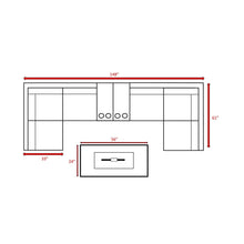 Load image into Gallery viewer, 4 Person Rattan Wicker Seating Group With Cushions - Espresso