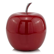 Load image into Gallery viewer, Decorative Apple Tabletop Sculpture (354656) - Red / Silver