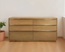Load image into Gallery viewer, Solid Wood Six Drawer Double Dresser - Natural