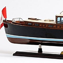 Load image into Gallery viewer, Hand Painted Decorative Boat Model - Black / Brown / Ivory