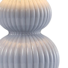 Load image into Gallery viewer, Gourd Table Lamp LED With Drum Shade - Gray